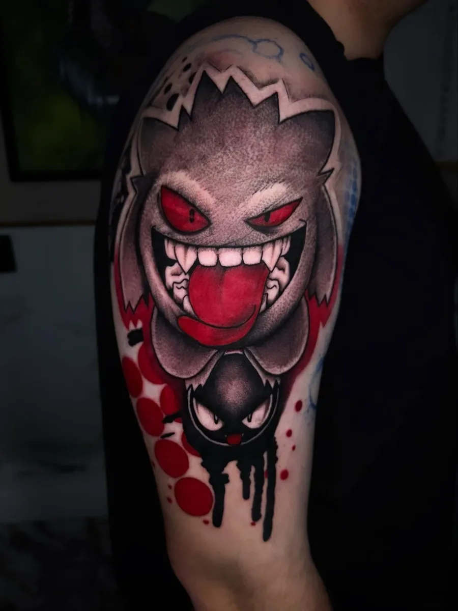 Цветна анимационна татуировка — Море От Мастило, тату студио Бургас