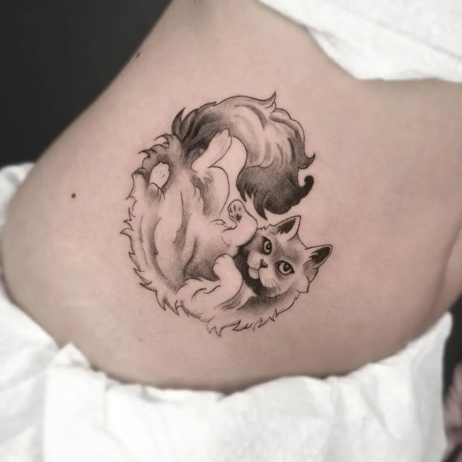 Котка татуировка — Море От Мастило Бургас